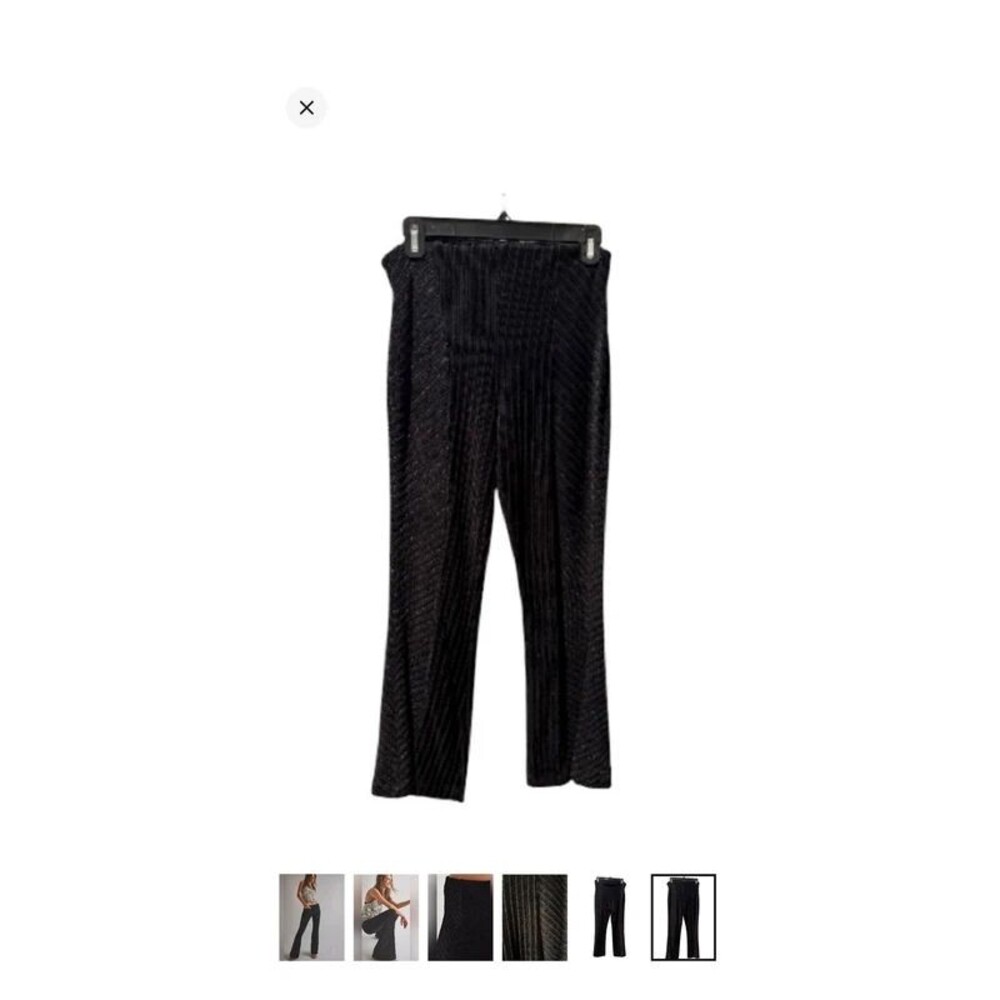 Free People Penny Pull-On Velvet Flared Pants Size L Whimsigoth